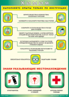 Таблица "Выполняйте опыты только по инструкции" (100х140 сантиметров, винил) - fgospostavki.ru - Чита