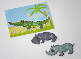 Магнитный пазл "Чей хвост?" - fgospostavki.ru - Чита