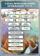 Стенд "Схема приготовления дрожжевого теста" - fgospostavki.ru - Чита