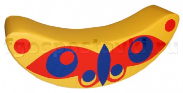 Мягкий модуль "Качалка-бабочка" (100х25х40 сантиметров) - fgospostavki.ru - Чита