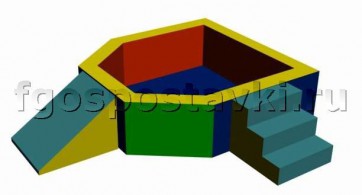 Сухой бассейн "Крепость" 1,5х1,2 метра - fgospostavki.ru - Чита