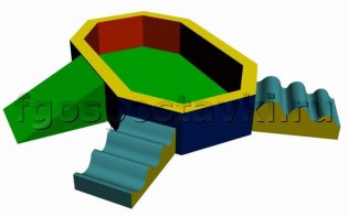 Манеж 180х120х30 см (с приставными элементами) - fgospostavki.ru - Чита