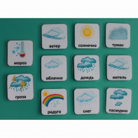 Набор карточек "Погода" (с рисунками) - fgospostavki.ru - Чита