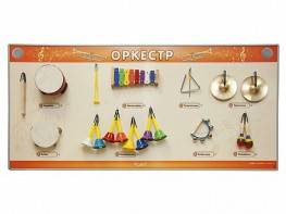 Акустическая тактильная звуковая доска "Оркестр" со звуковым модулем - fgospostavki.ru - Чита