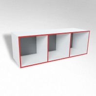 Открытая настенная полка-3-х секционная ТР3 ЛДСП  - fgospostavki.ru - Чита