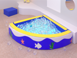 Бассейн угловой сухой бескаркасный - fgospostavki.ru - Чита