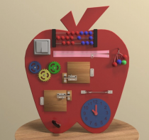 Бизиборд «Яблоко знаний» - fgospostavki.ru - Чита