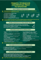 Стенд "Правила выполнения лабораторных работ по биологии" Вариант 1 - fgospostavki.ru - Чита