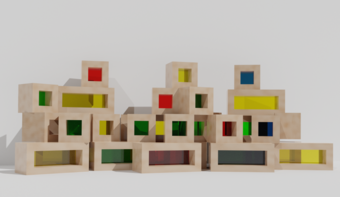 Детский развивающий набор из разноцветных элементов - fgospostavki.ru - Чита