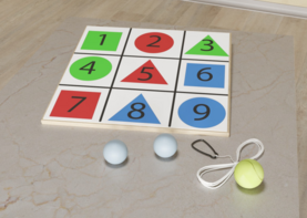 Мишень напольная цветная с цифрами - fgospostavki.ru - Чита