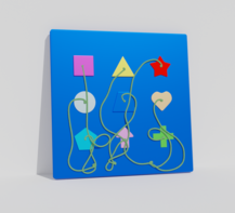 Тактильно-развивающая панель «Геометрия» - fgospostavki.ru - Чита