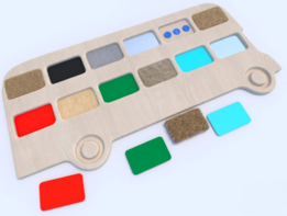 Тактильные разноцветные дощечки «Автобус» - fgospostavki.ru - Чита