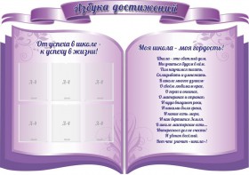 Стенд "Азбука достижений" (резной стенд из 3-х частей) - fgospostavki.ru - Чита