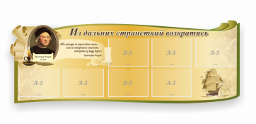 Стенд резной "Из дальних странствий возвратясь" - fgospostavki.ru - Чита