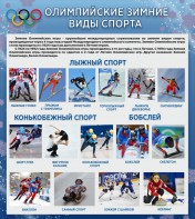Стенд "Олимпийские зимние виды спорта" - fgospostavki.ru - Чита