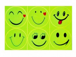 Комплект световозвращающих наклеек "Смайлики" - fgospostavki.ru - Чита