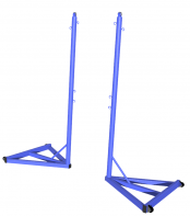 Стойка для бадминтона передвижная без противовеса (без сетки, 2 штуки) - fgospostavki.ru - Чита