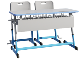 Парта NOMAD V двухместная регулируемая по высоте с антивандальной кромкой - fgospostavki.ru - Чита