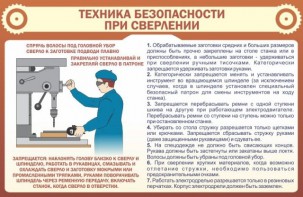 Стенд "Техника безопасности при сверлении" - fgospostavki.ru - Чита