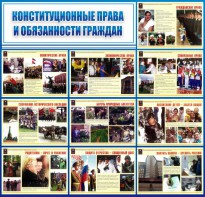 Стенд "Конституционные права и обязанности граждан" - fgospostavki.ru - Чита