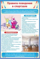 Стенд "Правила поведения в спортзале №1" - fgospostavki.ru - Чита