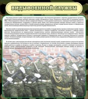 Стенд "Виды военной службы" - fgospostavki.ru - Чита