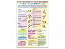 Стенд "Наши пальчики устали" (зарядка) - fgospostavki.ru - Чита