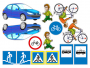 Магнитно-маркерная доска "Дорожные правила пешехода" с комплектом тематических магнитов - fgospostavki.ru - Чита